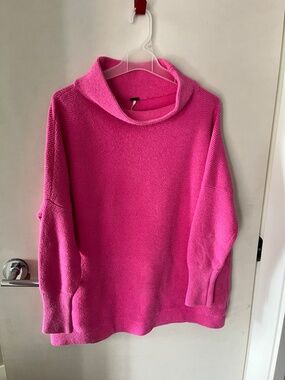 free people pink ottoman tunic sweater
